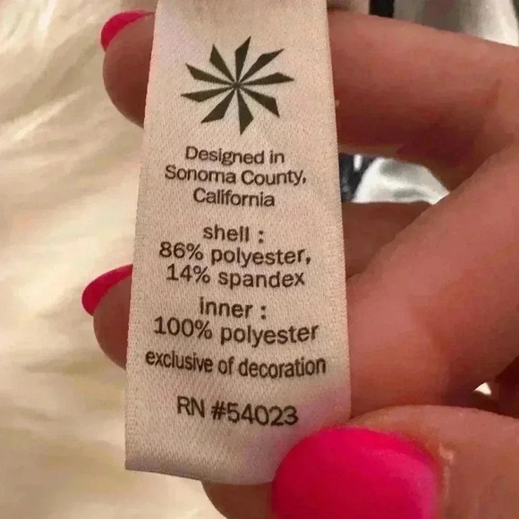 Athleta Ready Set Go striped size XS shorts with two side pockets navy blue pink - Picture 7 of 8